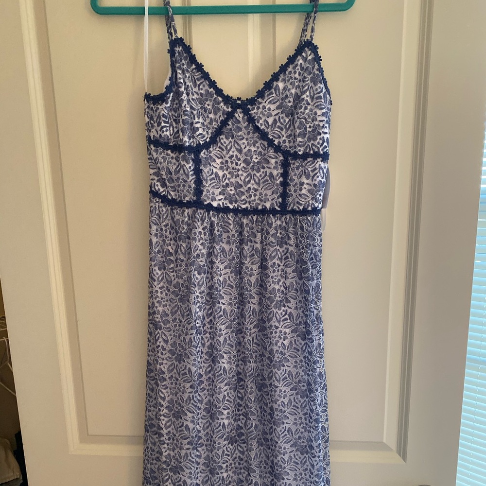 Beautiful blue floral dress